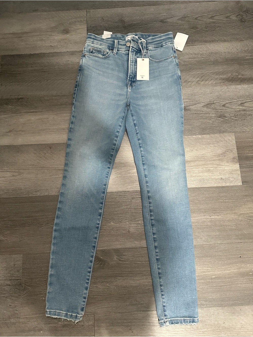 Good American Light Wash High-Rise Skinny Jeans